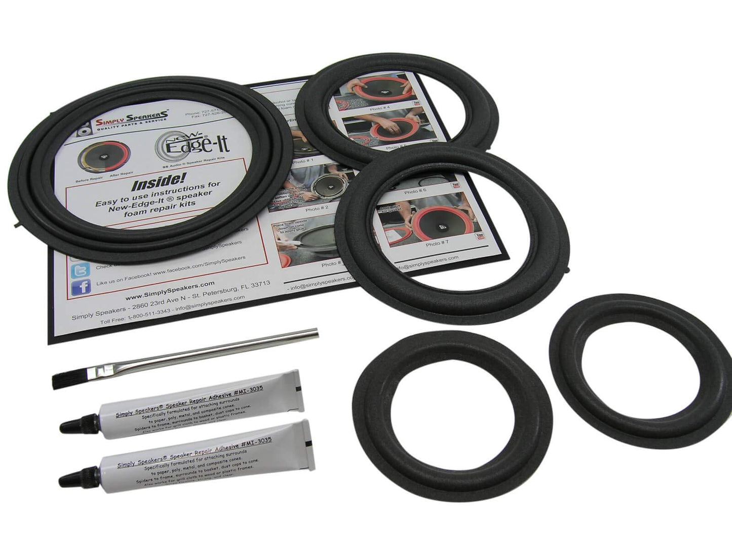Simply Speakers Repair Kit Compatible with 2001-200 Lexus LS430 Levinson Woofers Complete System FSK-LS430