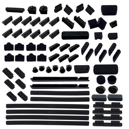LAMPVPATH 80 PCS Computer Laptop and Motherboard Anti-dust Plugs, 25 Types of Port Anti-dust Covers Stoppers for Computer Laptop and Motherboard - DO