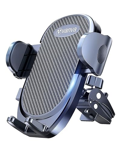 vanva Universal Air Vent Car Mount, [ Big Phones & Thick Case Friendly ] Cell Phone Holder for Car Hands Free Clamp Cradle Vehicle fit for All Apple