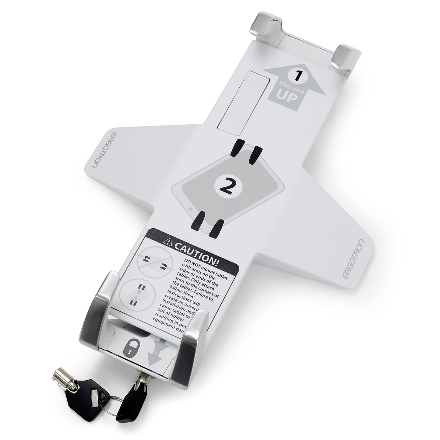 Ergotron - Lockable Tablet Mount - for Notebook and Tablet Screens up to 13 Inches - Add-on for VESA Monitor Arms