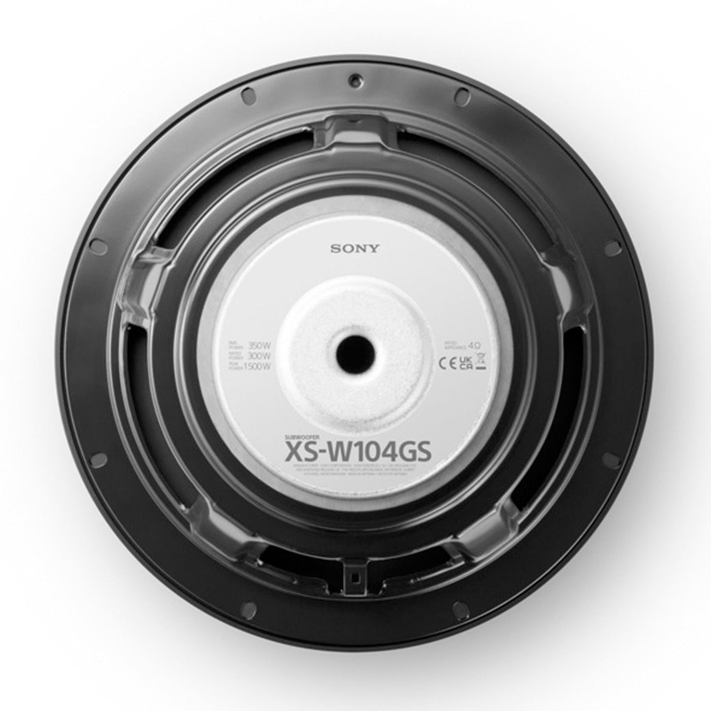 Sony XS-W104GS 10" Subwoofer - Each - 4ohm - 350 Watts RMS/1500 Watts Max