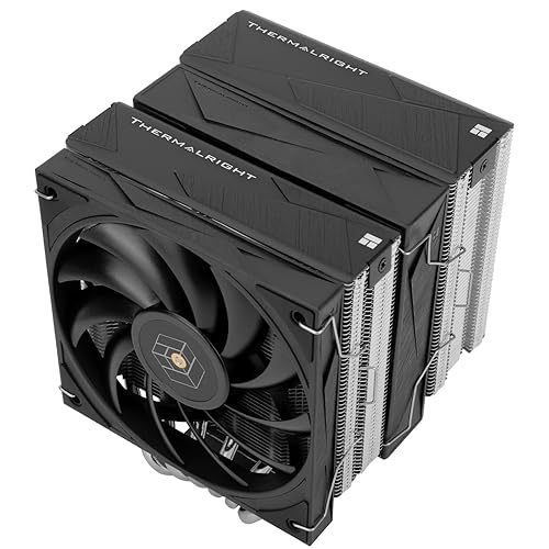 Thermalright Royal Knight 120 CPU Air Cooler,6 Heat Pipes Dual Towers Cooler,with Dual PWM Fans,1500RPM Speed,Desktop Cooler for Intel