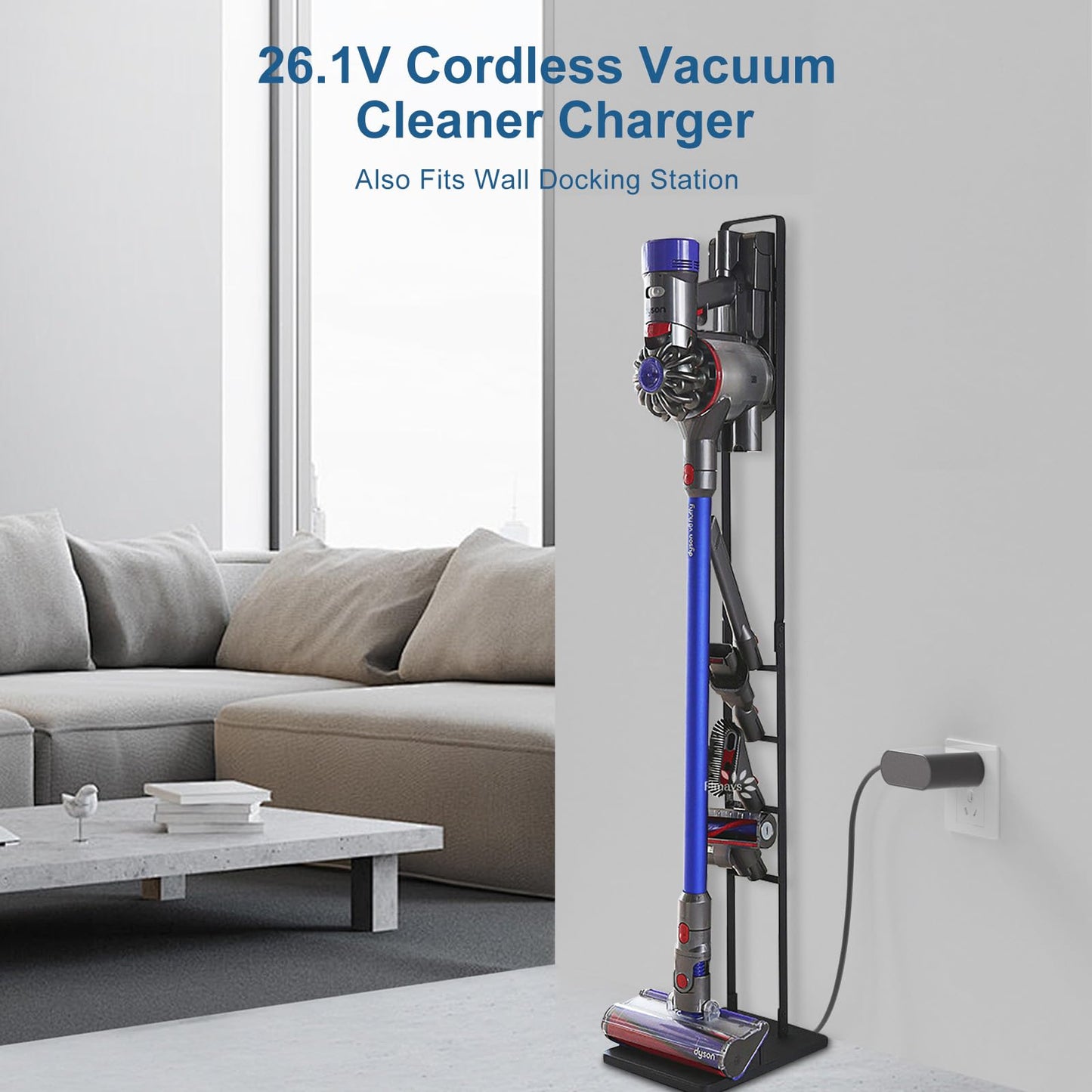 26.1V Cordless Vacuum Cleaner Charger Compatible with Dyson V8 V7 V6 SV04 SV03 SV05 SV06 SV07 SV09 SV10 SV11 DC59 DC58 DC61 Animal Motorhead Absolute…