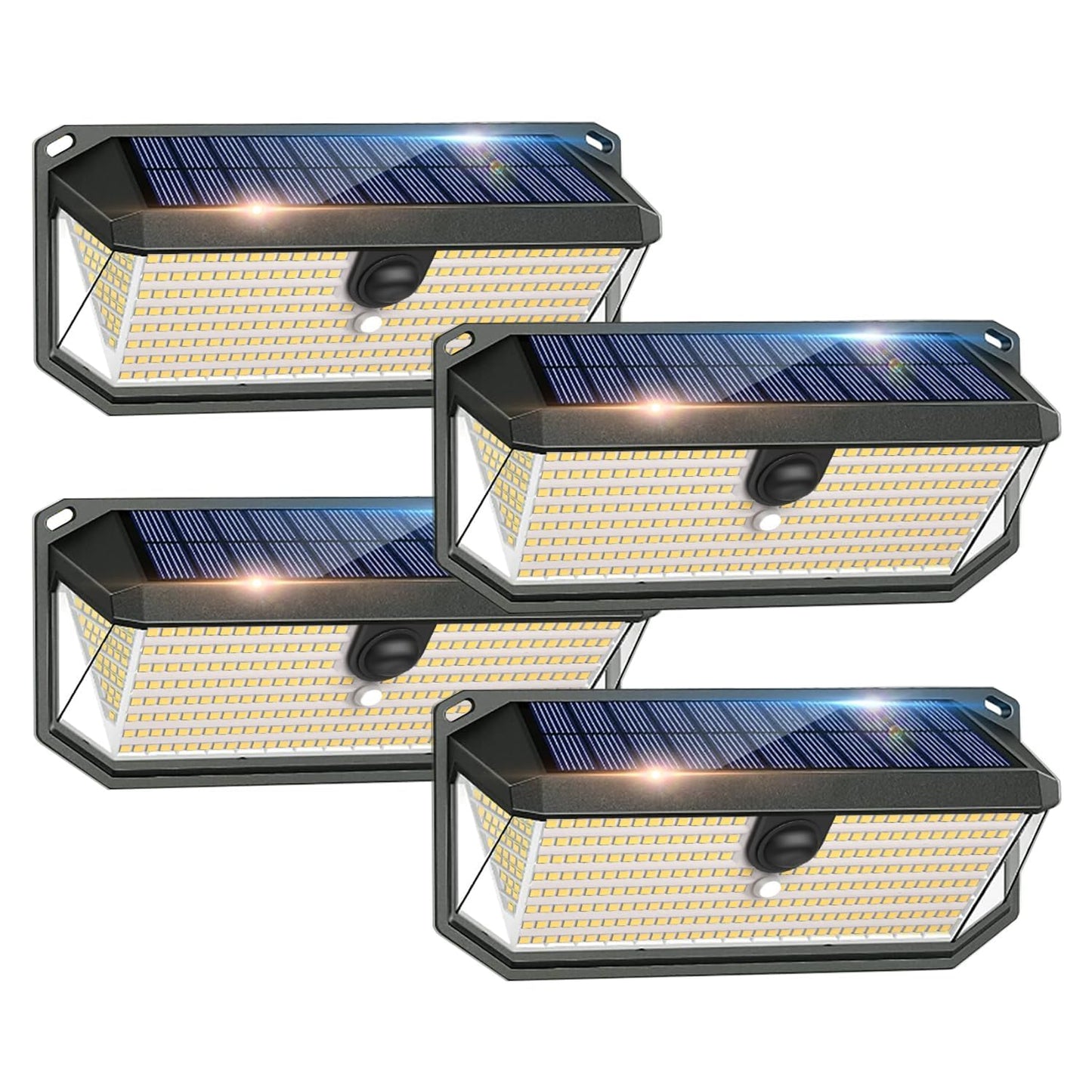 SyouHome Solar Lights Outdoor, 4000LM 380 LEDs Solar Motion Lights Outdoor Waterproof, 3 Modes 270° Wide Angle Security Light for Stairways/Front