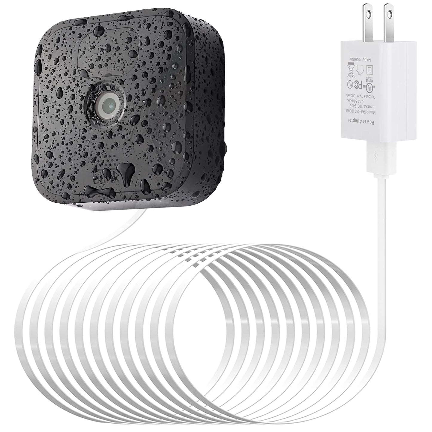 Power Adapter for Blink XT / XT2 & Blink Outdoor (3rd Gen) Camera, with 25ft/7.5m Weatherproof Cable Continuously Charging Your Security Camera, No