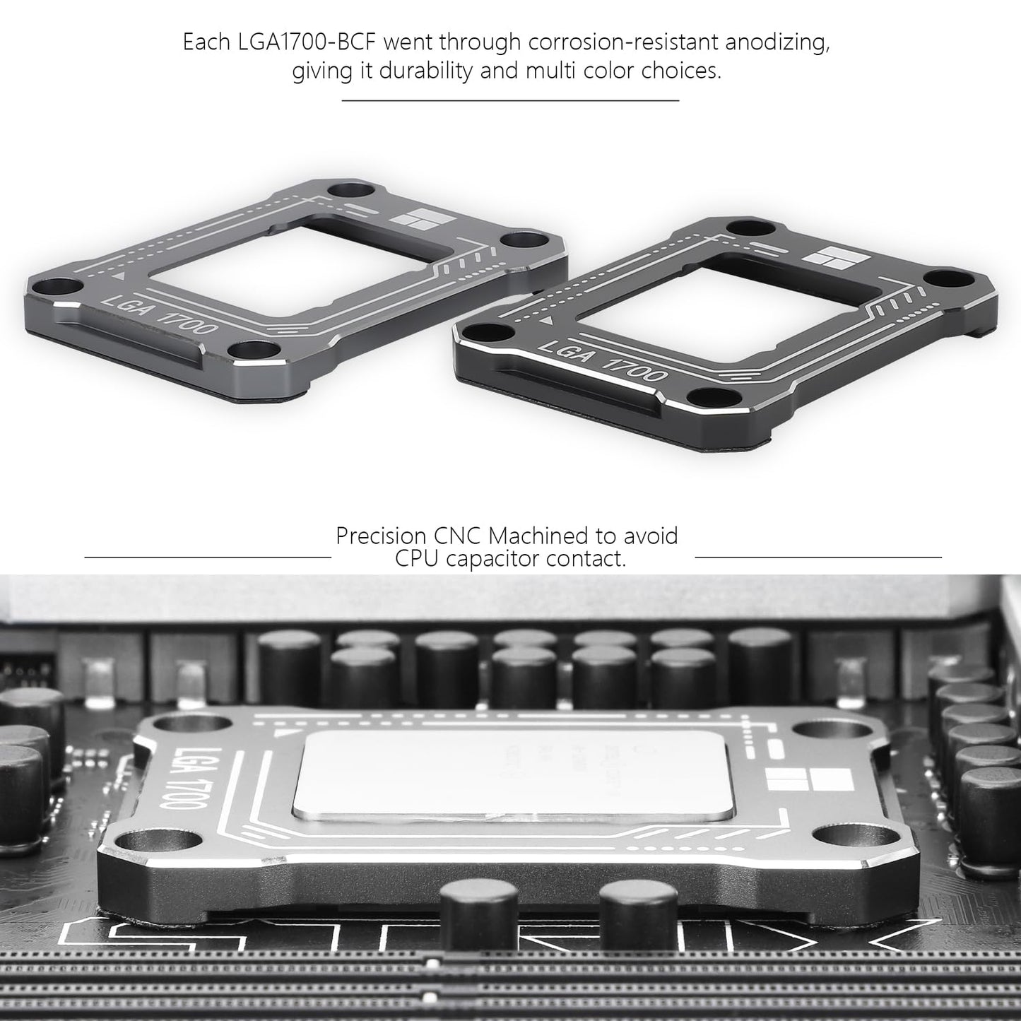 Thermalright Intel 12th/13/14th Generation LGA1700 Anti-Bending Buckle, Curved Pressure Plate, CPU Fixing Buckle, Fully Fitted and Fixed Without Trace