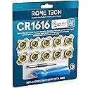 Rome Tech 3V CR1616 Batteries with Solder Tabs + Screwdriver Security Bit Set. Compatible with Silver, Emerald, Saphire, Ruby Gameboy Cartridge - CR…
