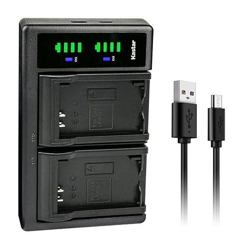 Kastar LTD2 USB Battery Charger Replacement for Canon LP-E12 LPE12 Battery, Canon LC-E12 LC-E12E Charger, Canon EOS 100D, EOS M, EOS M2, EOS M10, EOS