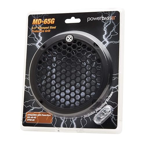 Powerbass MD-65G 6.5" Steel Midrange Grill