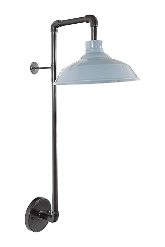 Wall Sconce; Metal Wall Lamp with Bronze Finish andShade - Light Fixture for Modern Home Decor