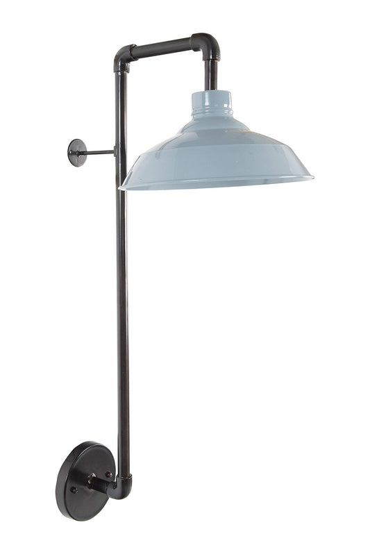 Wall Sconce; Metal Wall Lamp with Bronze Finish andShade - Light Fixture for Modern Home Decor