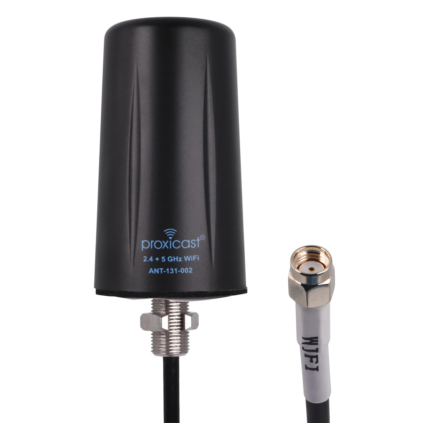 Proxicast Indoor/Outdoor Omnidirectional WiFi Antenna - Tri-Band 2.4/5.8/6 GHz - 3-5 dBi Gain - Vandal Resistant Low Profile Fixed Through-Hole Mount