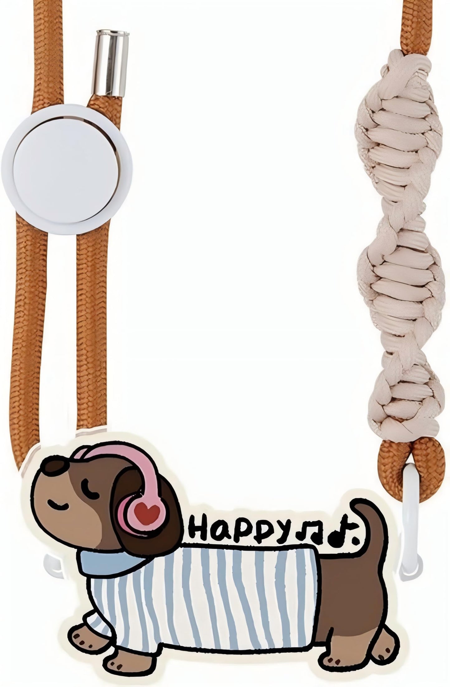 Joyniture Dachshund Adjustable Anti-Theft Phone Lanyard Crossbody Set, Cute Dog Neck & Crossbody Phone Lanyard for Travel Outdoor Use