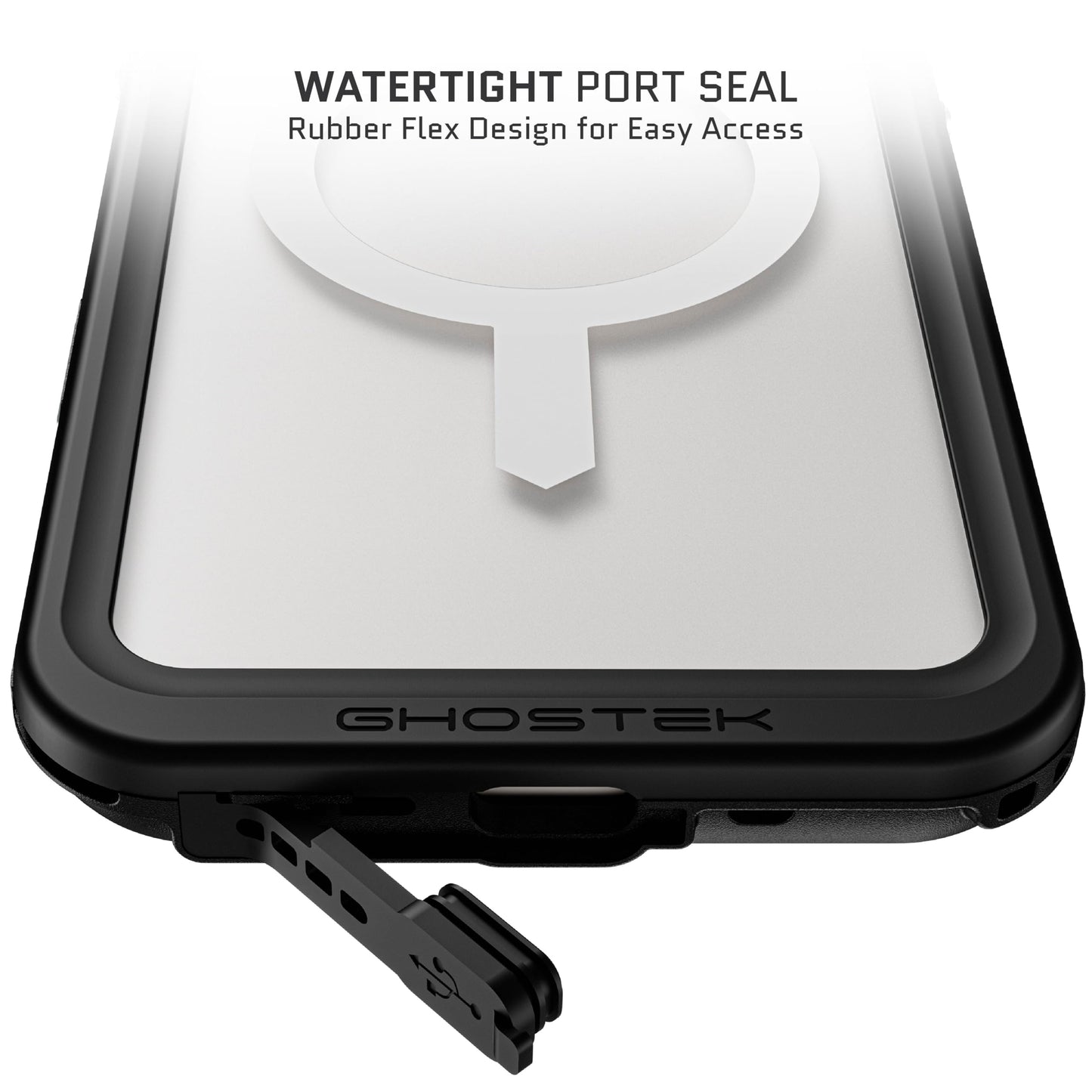 Ghostek Nautical Slim iPhone 16 Plus Waterproof Case - Built-in Screen and Camera Lens Protector, Compatible with Apple MagSafe Accessories Designed