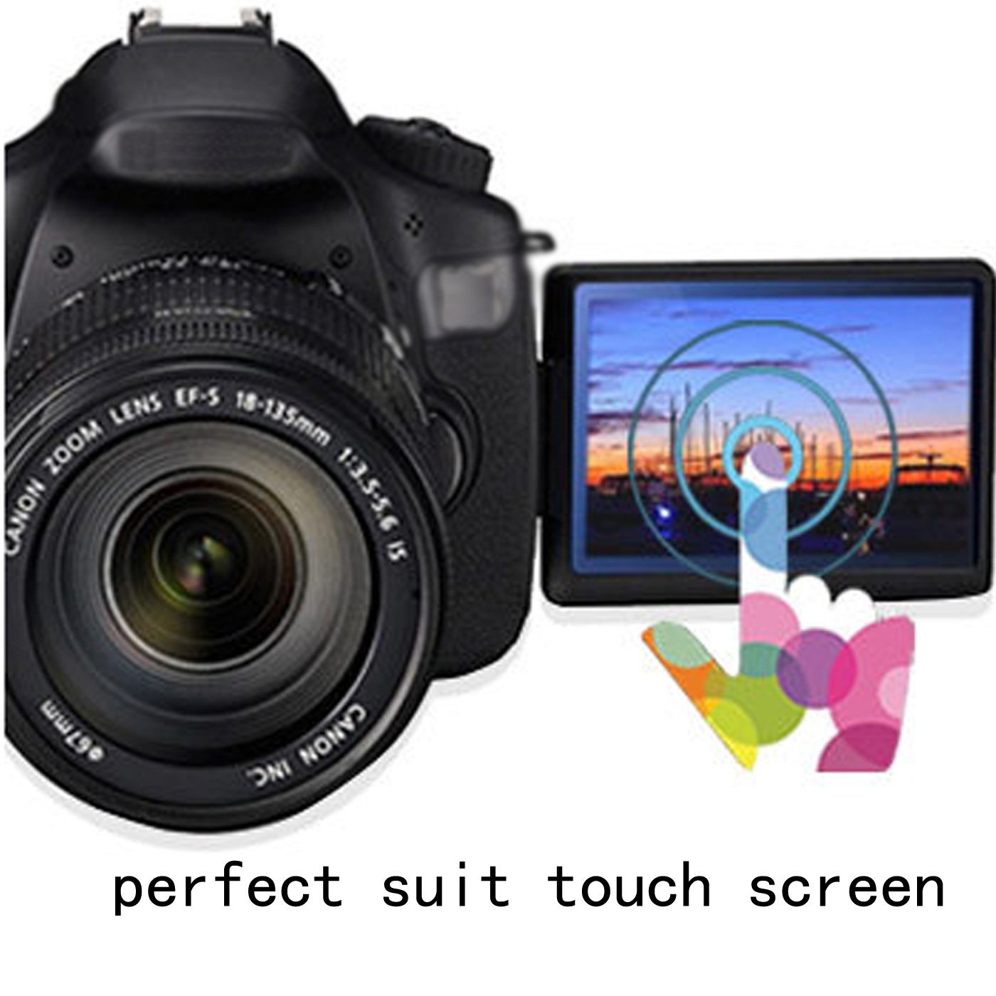 Glass Screen Protector Compatible Sony A6400 A6600 A6300 A6000 NEX7 NEX6L Mirrorless Digital Camera,debous Antiscratch Tempered Glass crystalclear