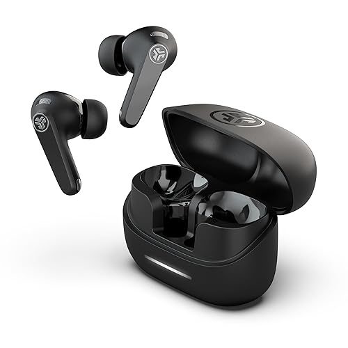 JLab JBuds Pods ANC True Wireless Bluetooth Earbuds, Hybrid Active Noise Canceling, 56+ Hours Playtime, Clear calls, Custom Sound via App, Wireless…