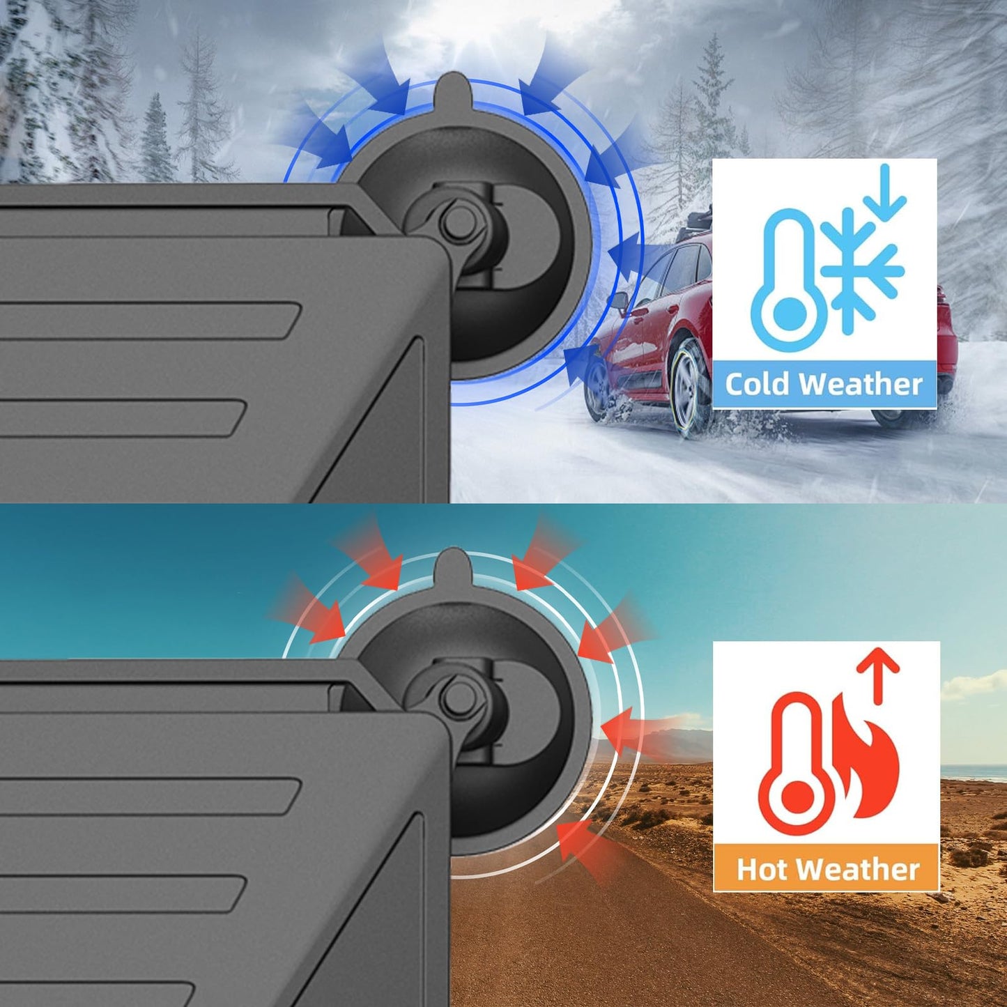 Starlink Mini 2-in-1 Silicone Cover with Enhanced Suction Cup,Dual-Layer for Superior Heat Dissipation,Shockproof Anti-Drop
