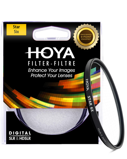 HOYA 49mm Star 4X Filter - Creates Stunning 4-Point Starbursts from Pinpoint lightsources - Multi-Coated Slim Frame - for DSLR & Mirrorless Cameras