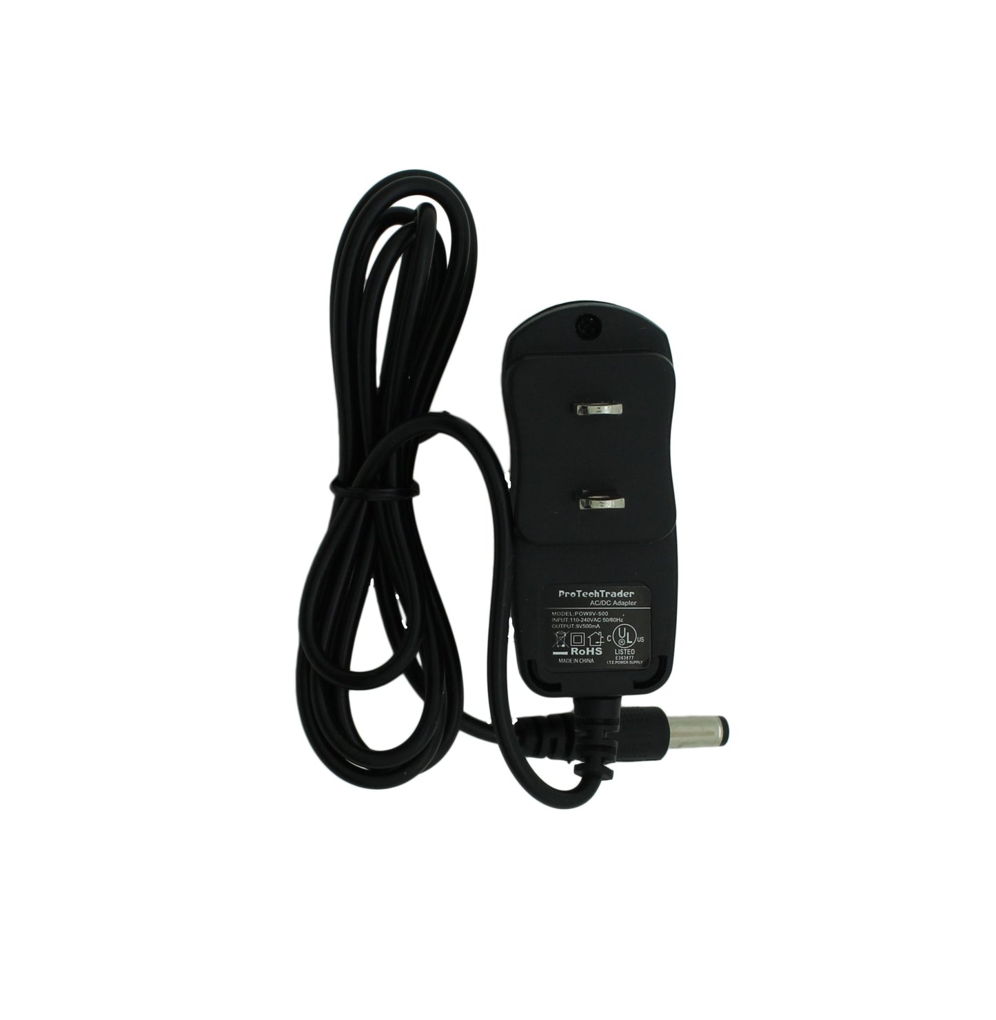 9V AC/DC Power Supply Adapter 500ma (0.5 amps) 5.5 mm*2.1 mm Tip (5.5mm OD X 2.1mm ID) - AC to DC Electric Transformer Inverter for 9-Volt DC…