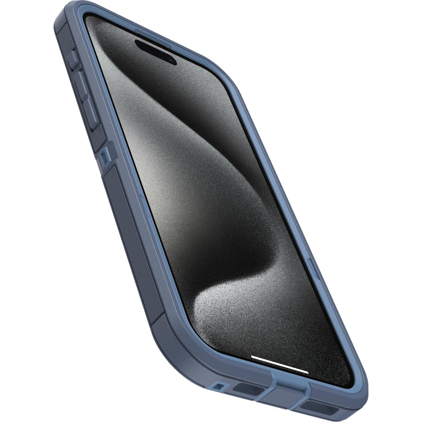 OtterBox iPhone 15 Pro Max Defender Series XT Case - Baby Blue Jeans (Blue), Screenless, Snaps to MagSafe, Lanyard Attachment, Tough & Durable iPhone