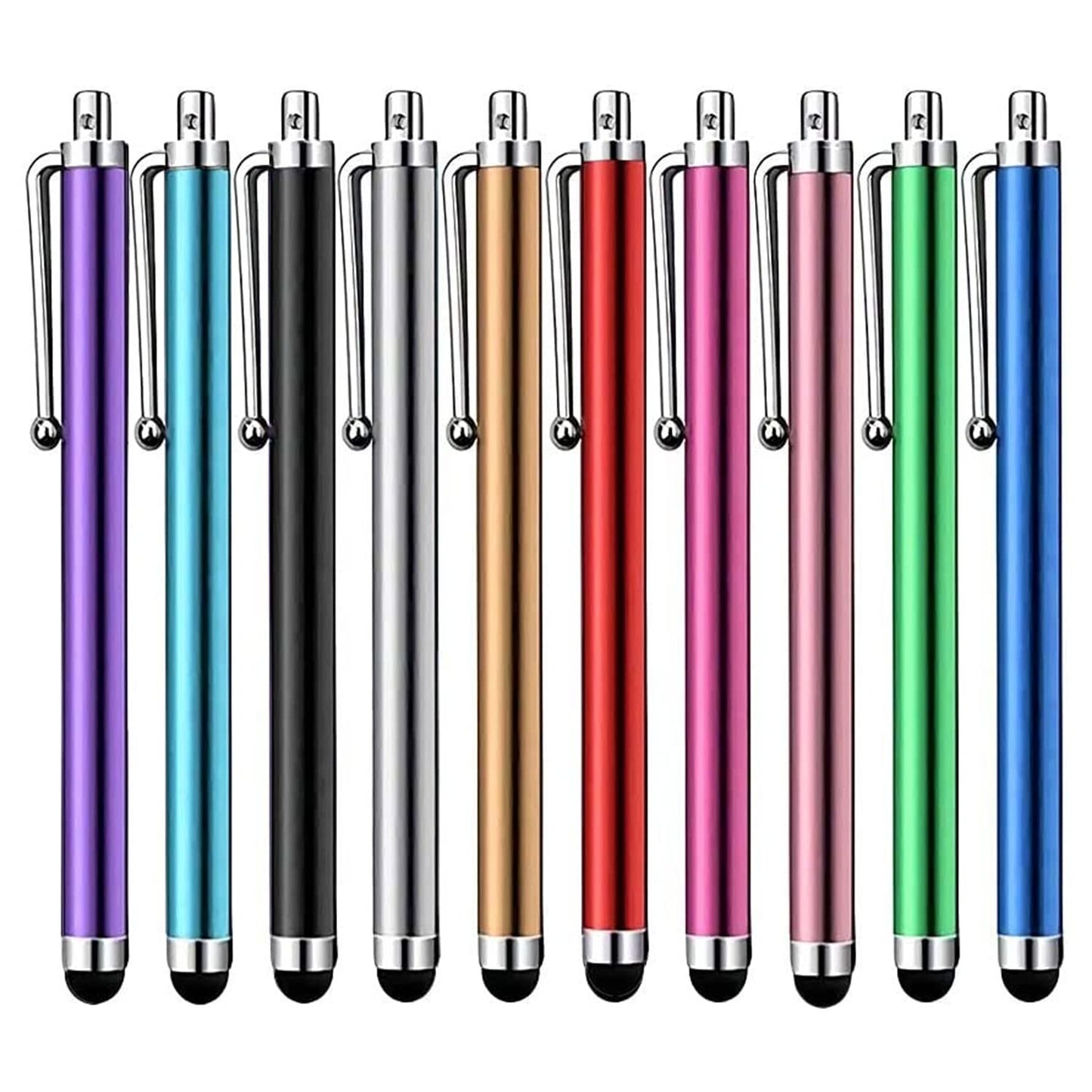 Stylus Pen [10 Pack] Universal Capacitive Touch Screen Pens for Tablets, iPad mini, iPad Pro, iPad Air, Smartphones, Samsung Galaxy - Multiple Colors