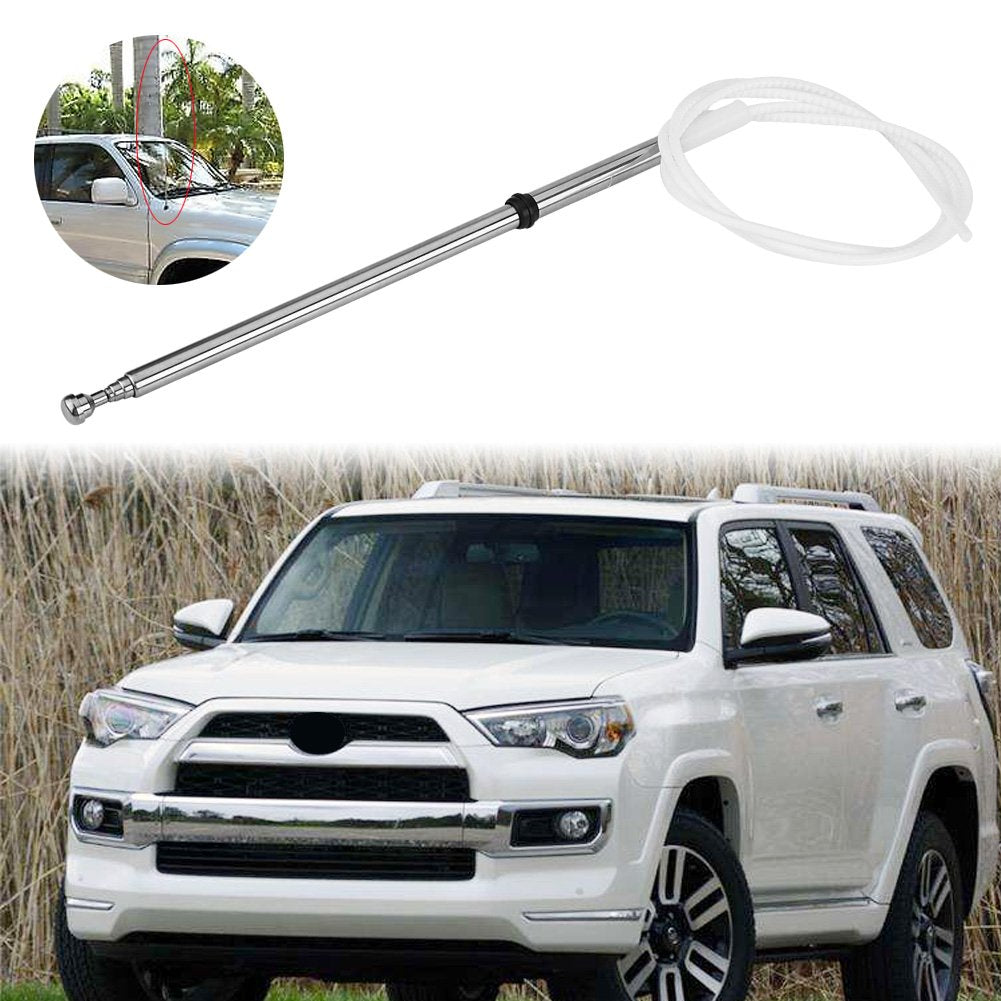 Car FM Radio Antenna, Universal Stereo Replacement Power Aerial/FM Radio Antenna Flexible Mast Cable for 96-02 86337-35111