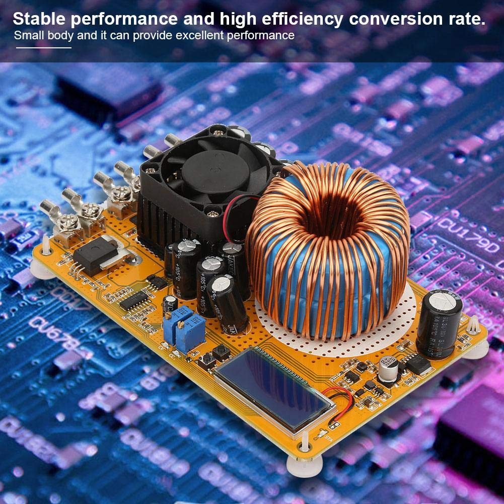 Adjustable Set Down Module, 8-40V to 0-32V Adjustable DC Converter Step-Down Power Supply Module, 130x80mm Buck Module