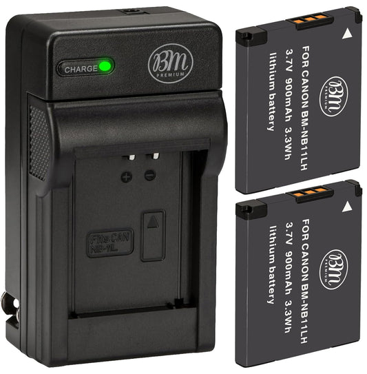 BM 2 NB-11LH Batteries and Charger for Canon Elph 110, Elph 130, Elph 135, Elph 140, Elph 150, Elph 160, Elph 170 IS, Elph 180, Elph 190, Elph 320