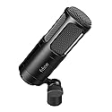 FIFINE XLR Dynamic Microphone, Vocal Podcast Microphone with Cardioid Pattern, Studio Metal Mic for Streaming Voice-Over Dubbing Video Recording