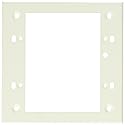 Legrand Wiremold V5751-2 Metal Raceway for Extending Power, 500 and 700 Series, 2 Gang Flush Type Extension Adapter Box, 15/16" Deep, Ivory (1 Pack)