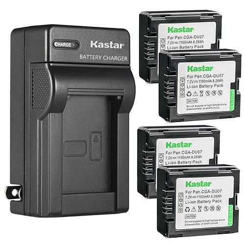 Kastar 4-Pack Battery and AC Wall Charger Replacement for Hitachi DZ-BP7, DZ-BP7S, DZ-BP14, BP14R, DZ-BP14S, DZ-BP21S, DZ-BP21SJ Battery, Hitachi