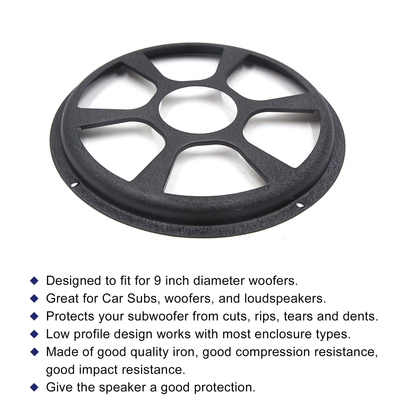 uxcell 9 Inch Dia Iron Car Vehicle Audio Speaker Subwoofer Grill Protective Cover Guard