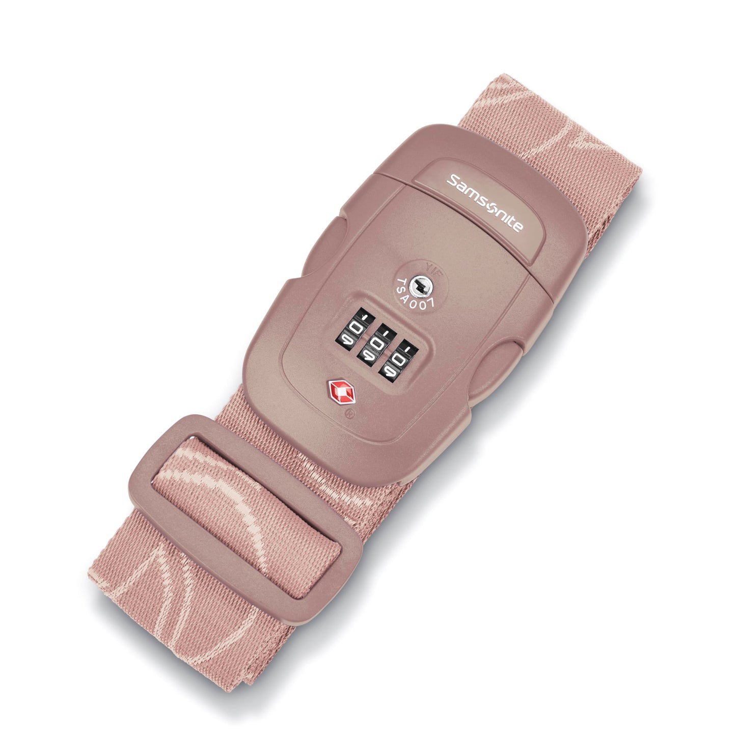Samsonite 3-Dial Combination Lock, TSA Approved Travel Lock, Dusty Rose