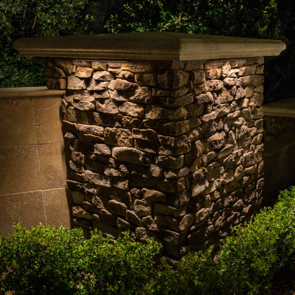 VOLT Cast Brass 12V Undercover Hardscape Light (Bronze) for Low Voltage Outdoor Step, Deck, Masonry & Wall Lighting