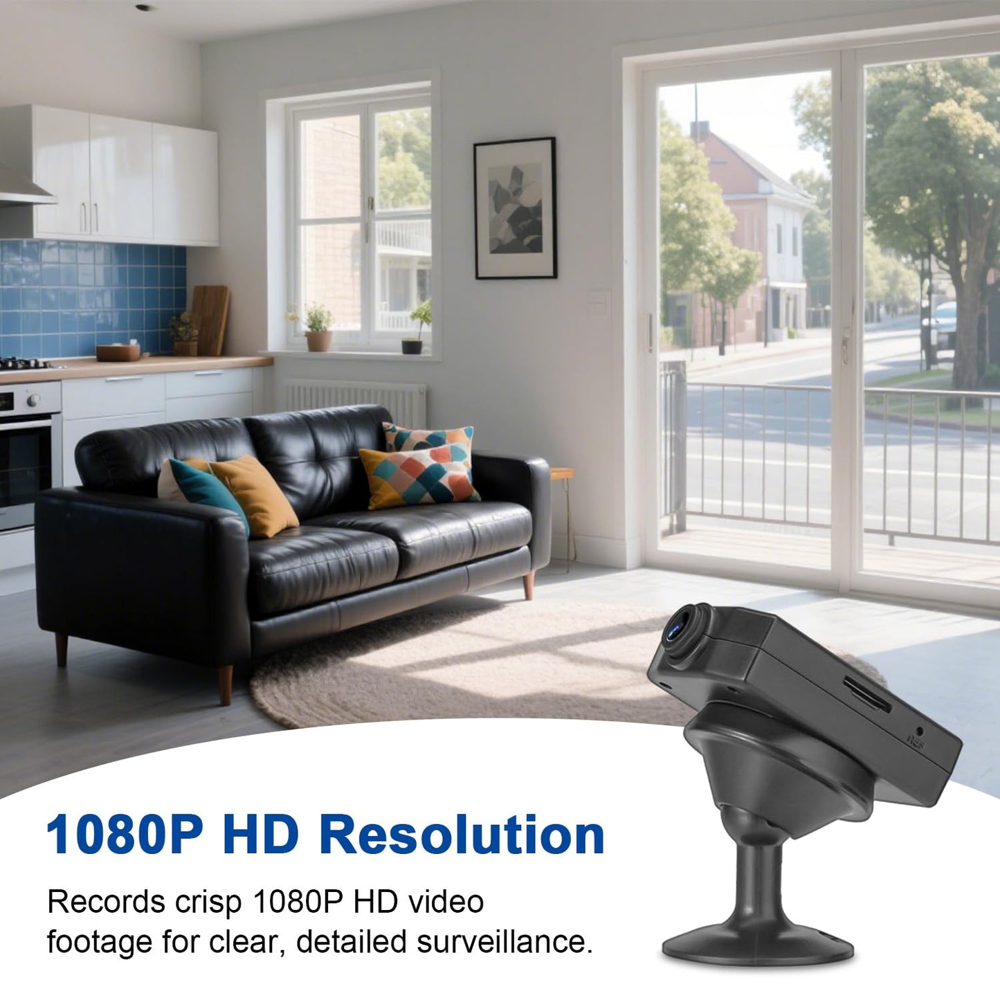Ducgqc Small Camera,64GB Nanny Cam,1080P Video Camera for Security,Motion Detection,NO WiFi