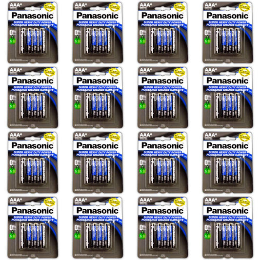 100pc Panasonic AAA Batteries Super Heavy Duty Power Carbon Zinc Triple A Battery 1.5v
