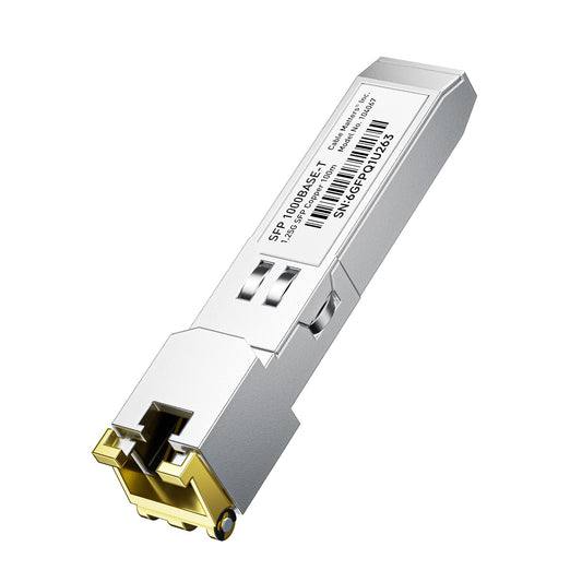 Cable Matters 1000BASE-T Gigabit SFP to RJ45 Copper Transceiver, up to 100m