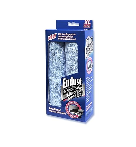Endust for Electronics; Microfiber Towel 2-Pack (END11421)