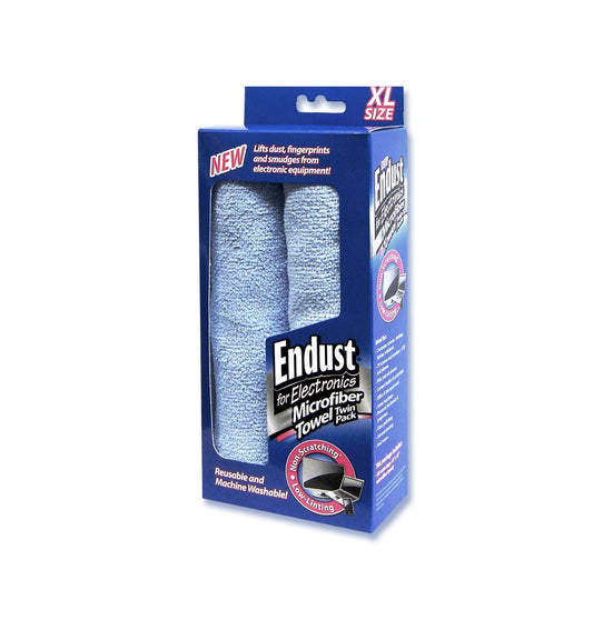 Endust for Electronics; Microfiber Towel 2-Pack (END11421)