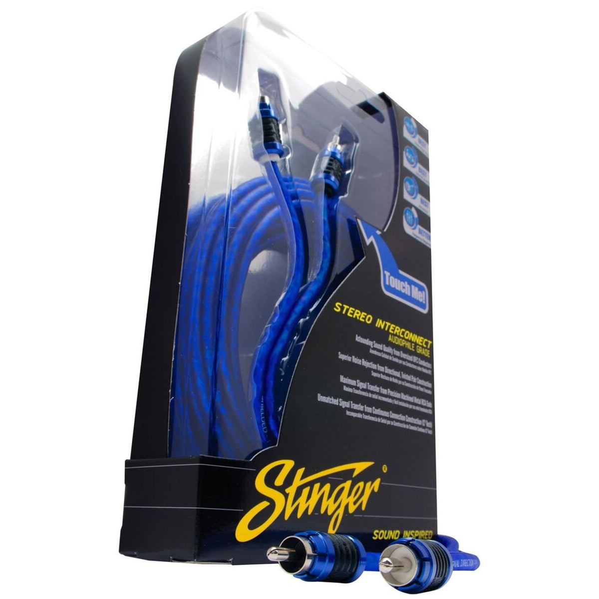 STINGER 2-Channel 3 FT 6000 Series Audiophile Grade RCA Interconnect Cable, Subwoofer Cable (2-Channel, 3 feet)