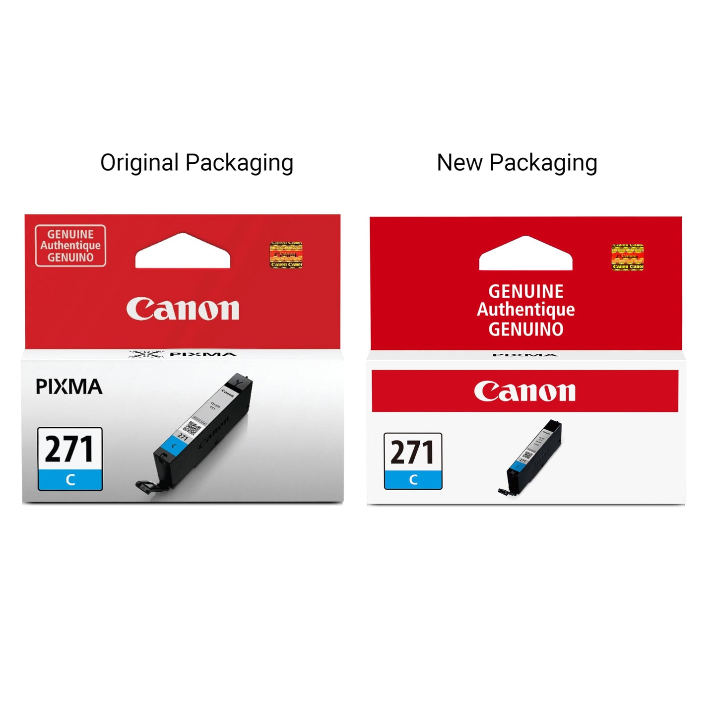 Canon CLI-271 Genuine Cyan Ink Tank, Compatible with MG6820, MG6821, MG6822, MG5720, MG5721, MG5722, MG7720, TS5020, TS6020, TS8020, and TS9020