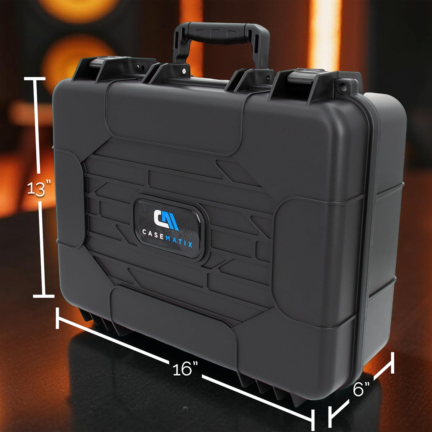 CASEMATIX Microphone Case Compatible with Shure & Sennheiser Wireless Mic Systems - Hard Shell Travel Case with Custom Foam for Mics, Receivers
