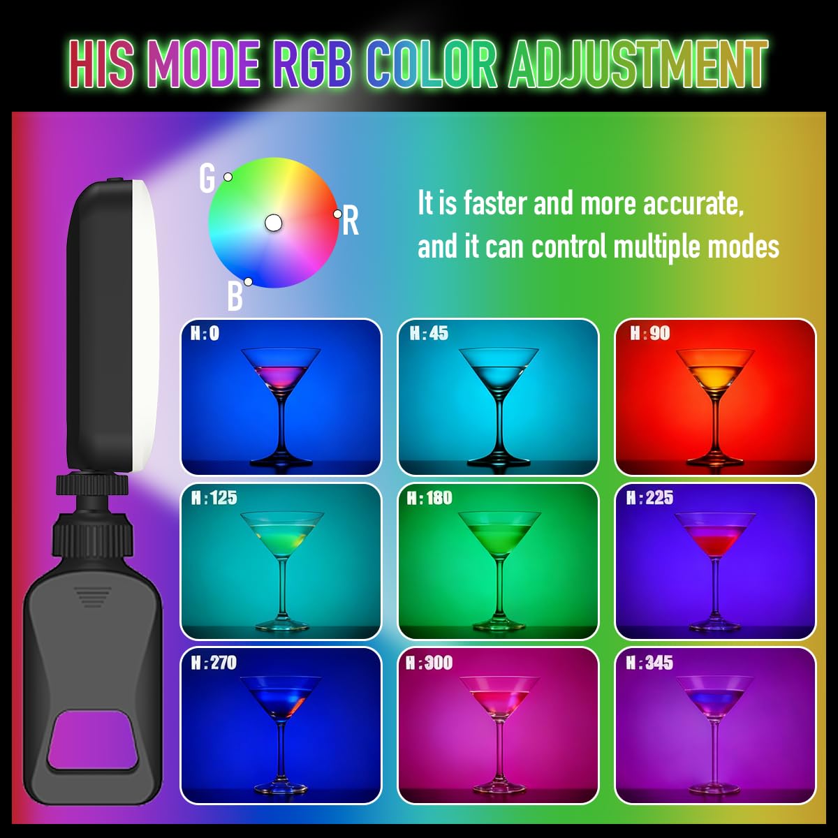 91 LED Portable Charger Selfie Light Video Conference Lighting with Clip & Camera Tripod Adapter Rechargeable 2000mAh CRI 96+, 4 Light Modes for Phone