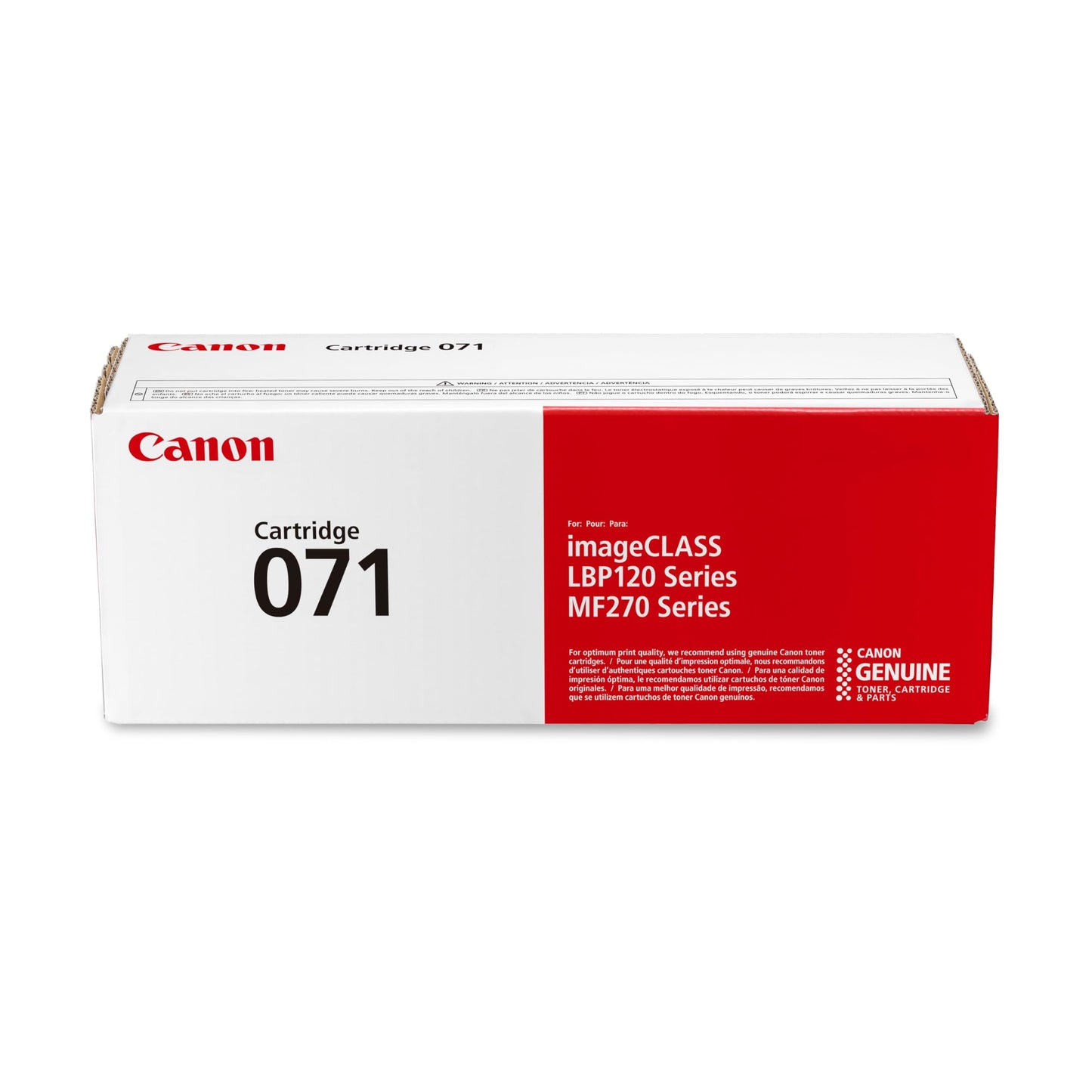 Canon Genuine 071 Black Toner Cartridge Compatible with LBP122dw, MF272dw, MF273dw, MF275dw