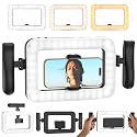 WIVTAK Smartphone Video Rig with LED Light, Ring Light for Phone, Video Recording with Remote, Adjustable 2900K-7000K&CRI 95+, Handheld Makeup Light