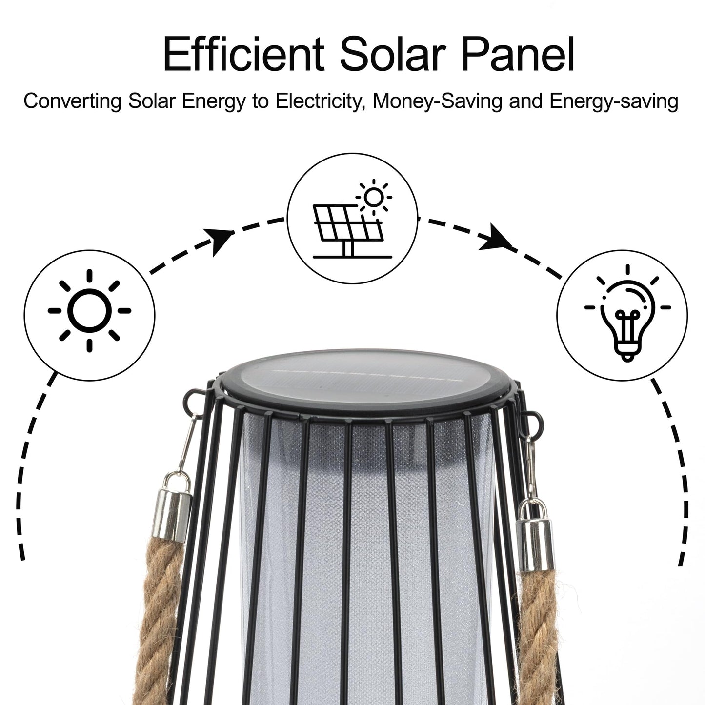 pearlstar Large Solar Lanterns Outdoor Waterproof-Heavy Duty Metal Hanging Lights Solar Table Lamp for Outside Patio Yard Garden Porch Tabletop Decor