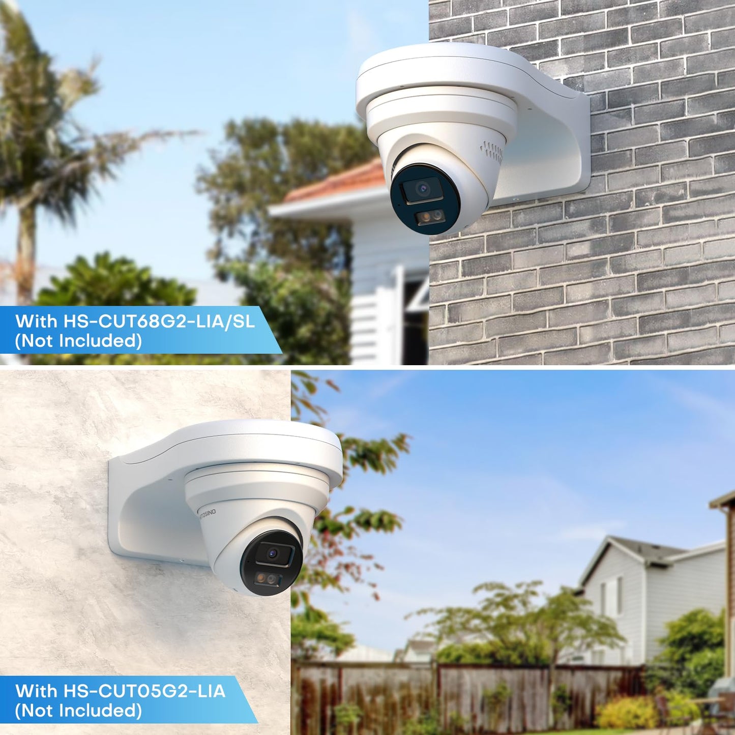 HITOSINO Waterproof All Metal Aluminum SECC Wall Mount Bracket for HITOSINO Hikvson DH Turret Eyeball IP PoE Camera PFB168W