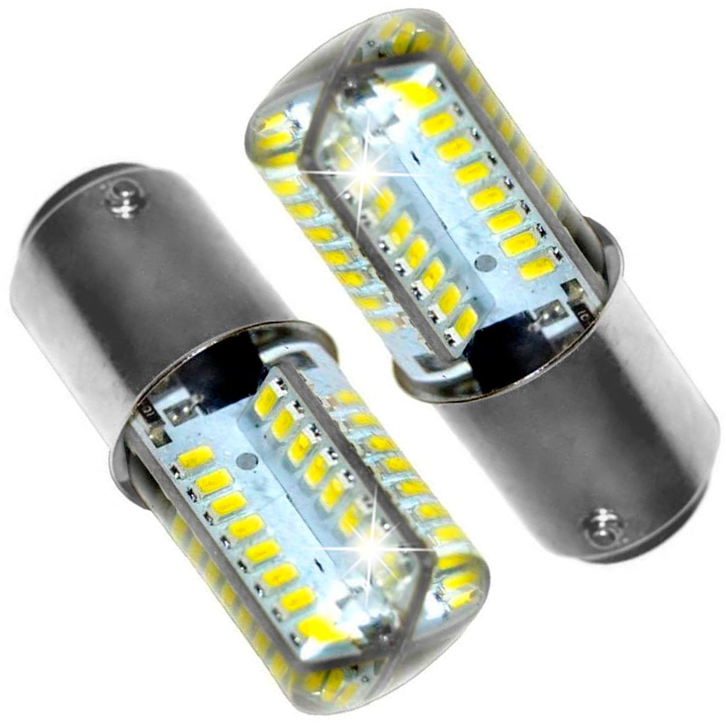 HQRP 2-Pack 110V LED Light Bulbs Warm White Compatible with Bernina 900/930 / 940/1000 / 1010/1015 Sewing Machine
