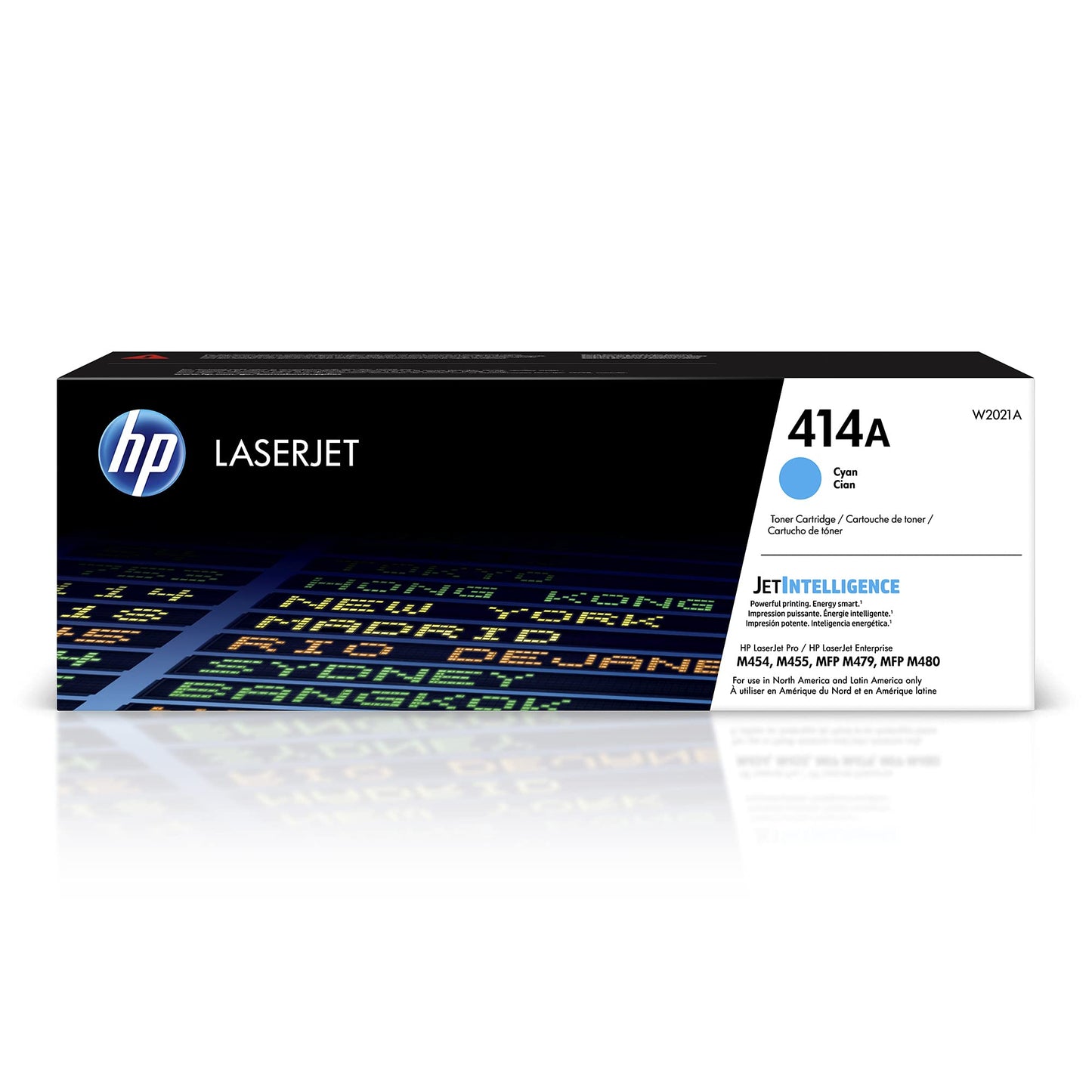 HP 414A Cyan Toner Cartridge | Works with Color LaserJet Enterprise M455dn, MFP M480f, Pro M454, MFP M479 Series | W2021A