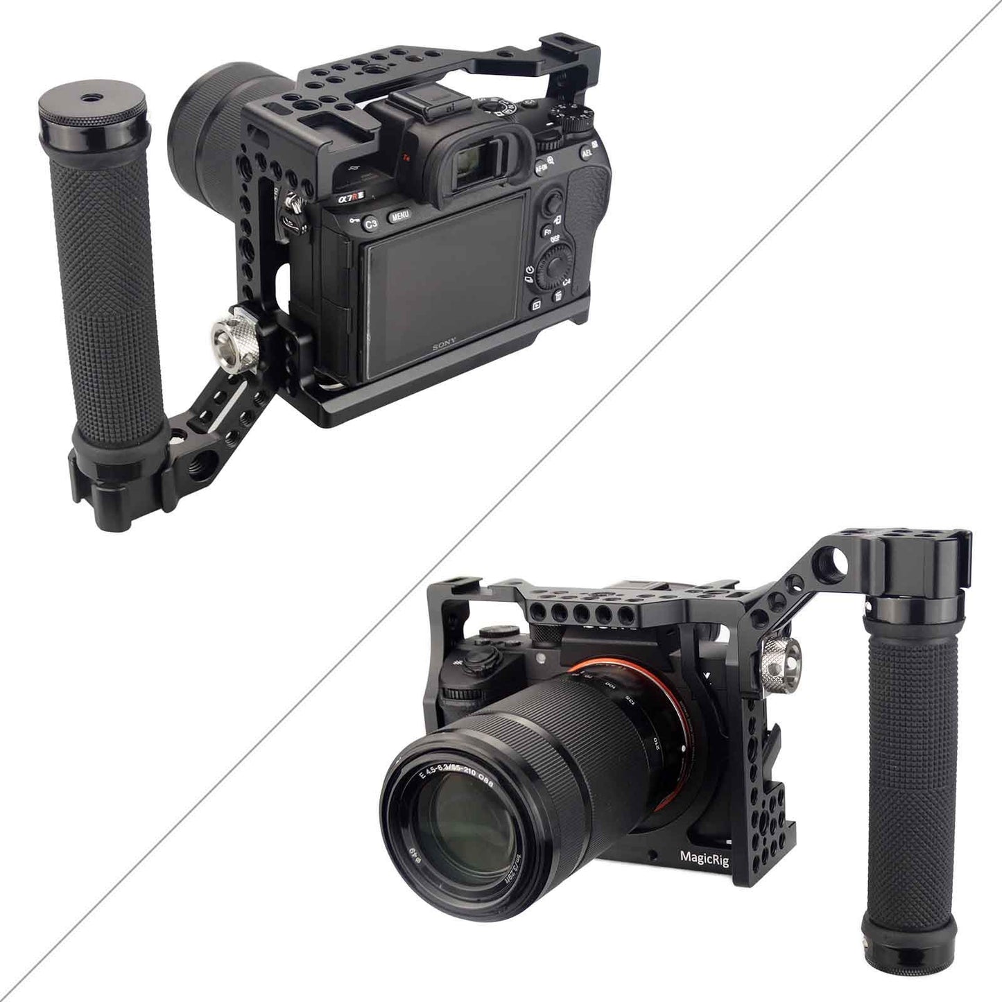 MAGICRIG A7RIII /A7III /A7M3 Full Cage Only for Sony A7RIII / A7R3 / A7III / A7M3(A7R Mark III/ILCE-7RM3),with 5 Cold Shoe Mount, 1/4"-20 & 3/8"-16